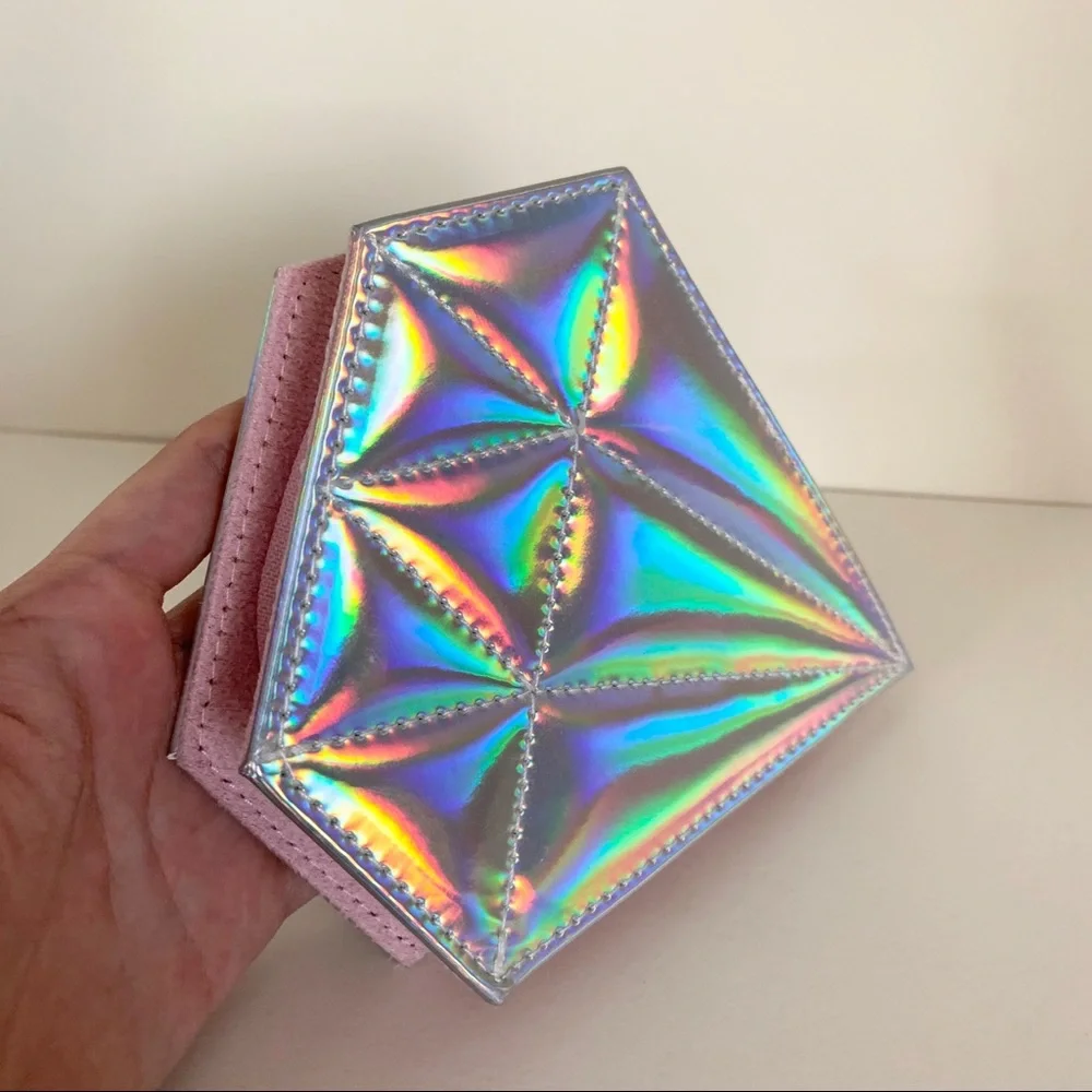 NEW Iridescent zippy clutch